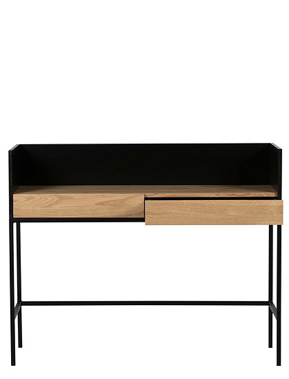 Schreibtisch in schwarz aus Holz von WOOOD &#9733; Kundenbewertung "Sehr gut" &#9733; 10&euro; Rabatt für Neukunden &#9733; Schnell verschickt &#9733; Günstig bei car-Moebel.de