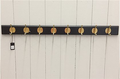 Wandgarderobe,8 Messinghaken Nr.684 2