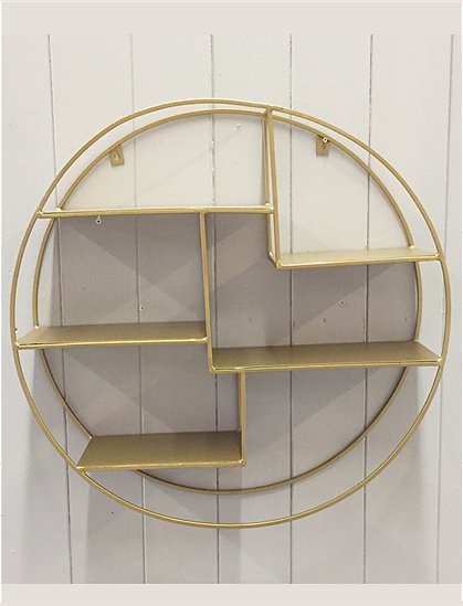 Wandregal, rund, gold Nr.685 2