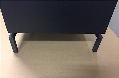 Schrank m Rattan schwarz Nr.691 2