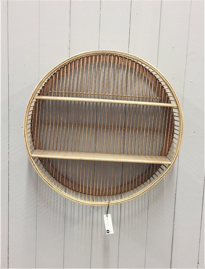 Wandregal, rund, Ø 60 cm, Bambus Nr.713 2