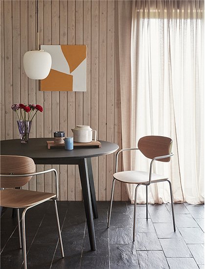 Stuhl aus Holz und Metall von HÜBSCH Interior &#9733; Kundenbewertung "Sehr gut" &#9733; 10&euro; Rabatt für Neukunden &#9733; Günstig bei car-Moebel.de