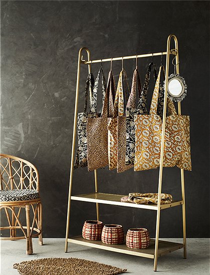 Garderobenstange Messing MADAM STOLTZ &#9733; Kundenbewertung "Sehr gut" &#9733; 10&euro; Rabatt für Neukunden &#9733; Schnell verschickt &#9733; Günstig bei car-Moebel.de