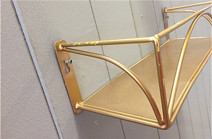 LV0808 Metallregal, gold 2