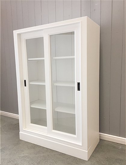 LV00816 Schrank,Glasschiebetüren,weiß 2