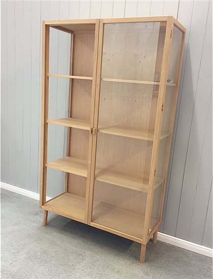 LV00766 Holzvitrine, Eiche 2