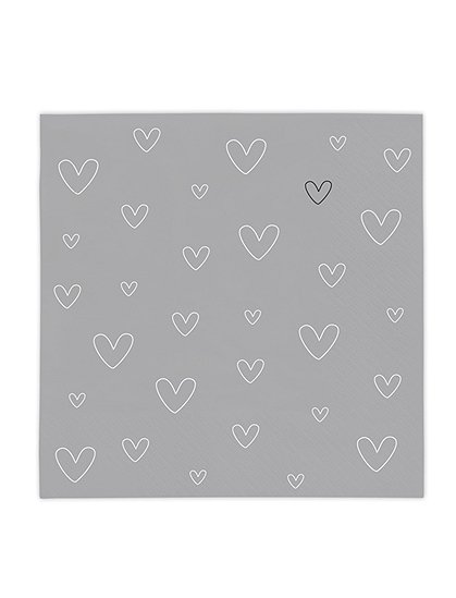 Servietten Herz von Bastion Collections &#9733; Kundenbewertung "Sehr gut" &#9733; 10&euro; Rabatt für Neukunden &#9733; Schnell verschickt &#9733; Jetzt bei car-Moebel.de