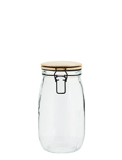 Vorratsglas mit Bambusdeckel Madam Stoltz &#9733; Kundenbewertung "Sehr gut" &#9733; 10&euro; Neukundenrabatt &#9733; Schnell verschickt &#9733; Günstig bei car-Moebel.de
