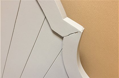 LV00852 Bett, geschwungen, 160, taupe 2