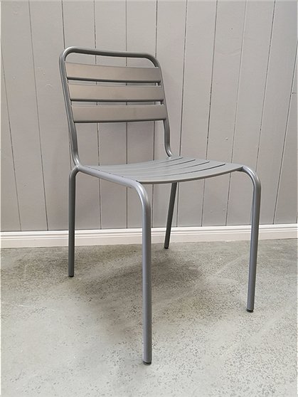 LV00859 Metallstuhl, grau 2