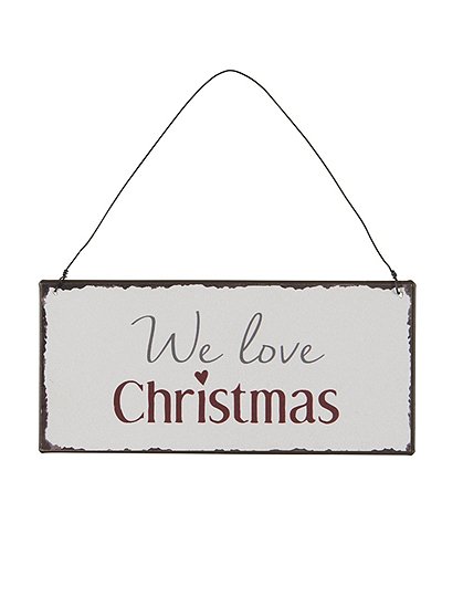 Schild "We love Christmas" von Ib Laursen &#9733; Kundenbewertung "Sehr gut" &#9733; 10&euro; Neukundenrabatt &#9733; Günstig kaufen bei car-Moebel.de