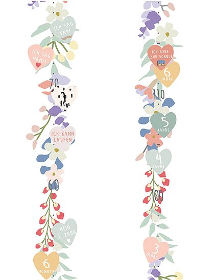 Messlatte Wandsticker von MIMI'lou &#9733; Kundenbewertung "Sehr gut" &#9733; 10&euro; Rabatt für Neukunden &#9733; Schnell verschickt &#9733; Günstig kaufen bei car-Moebel.de