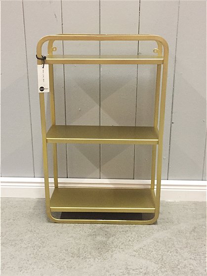 LV00982 Wandregal, 3 Böden gold 2