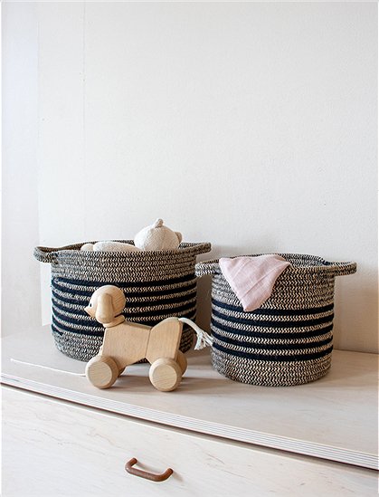 Korb mit Streifen von kidsdepot &#9733; Kundenbewertung "Sehr gut" &#9733; 10&euro; Rabatt für Neukunden &#9733; Schnell verschickt &#9733; Jetzt günstig kaufen bei car-Moebel.de
