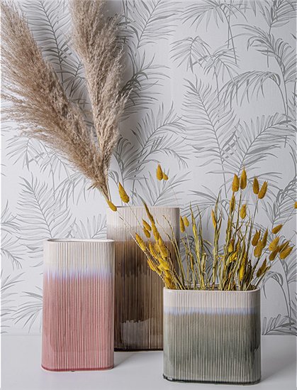 Vase Triangle aus Keramik von present time &#9733; Kundenbewertung "Sehr gut" &#9733; 10&euro; Rabatt für Neukunden &#9733; Jetzt günstig kaufen bei car-Moebel.de