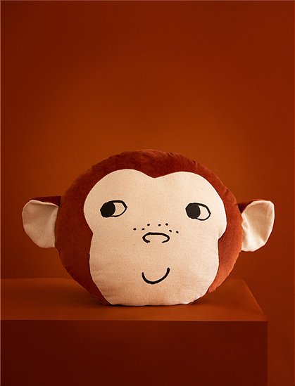 Kissen Affe von Nobodinoz &#9733; Kundenbewertung "Sehr gut" &#9733; 10&euro; Rabatt für Neukunden &#9733; Schnell verschickt &#9733; Jetzt günstig kaufen bei car-Moebel.de