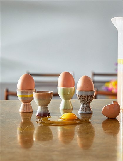 4er Set Eierbecher 70's Keramik von HKliving &#9733; Kundenbewertung "Sehr gut" &#9733; 10&euro; Rabatt für Neukunden &#9733; Schnell verschickt &#9733; Günstig bei car-Moebel.de