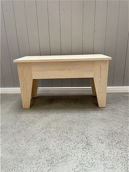 Holzbank mit Klappe Nr:1105 2