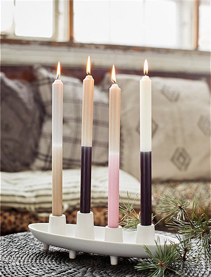 Kerzen two tone von Madam Stoltz &#9733; Kundenbewertung "Sehr gut" &#9733; 10&euro; Neukundenrabatt &#9733; Schnell verschickt &#9733; Günstig bei car-Moebel.de