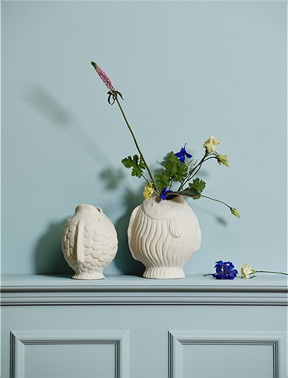 Fisch Vase Ducie aus Steingut von Nordal &#9733; Kundenbewertung "Sehr gut" &#9733; 10&euro; Rabatt für Neukunden &#9733; Schnell verschickt &#9733; Jetzt bei car-Moebel.de