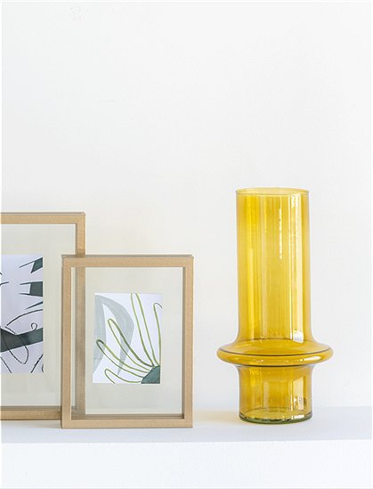 gelbe Vase aus Glas von UNC &#9733; Kundenbewertung "Sehr gut" &#9733; 10&euro; Rabatt für Neukunden &#9733; Schnell verschickt &#9733; Jetzt günstig kaufen bei car-Moebel.de