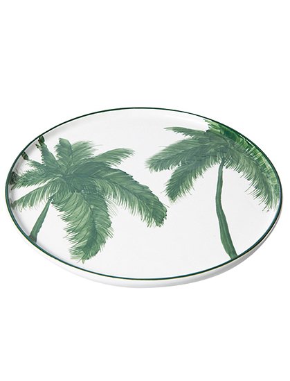 Teller mit Palmen bold & basic von HKliving &#9733; Kundenbewertung "Sehr gut" &#9733; 10&euro; Rabatt für Neukunden &#9733; Schnell verschickt &#9733; Jetzt bei car-Moebel.de