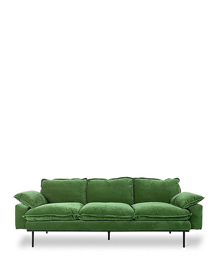 Retro 3er Sofa von HKliving &#9733; Kundenbewertung "Sehr gut" &#9733; 10&euro; Rabatt für Neukunden &#9733; Schnell verschickt &#9733; Jetzt günstig kaufen bei car-Moebel.de