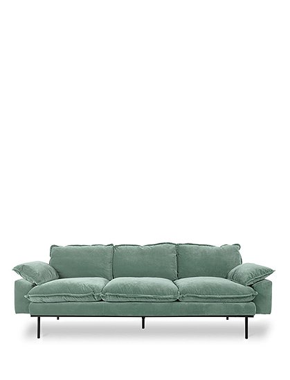 Retro 3er Sofa von HKliving &#9733; Kundenbewertung "Sehr gut" &#9733; 10&euro; Rabatt für Neukunden &#9733; Schnell verschickt &#9733; Jetzt günstig kaufen bei car-Moebel.de