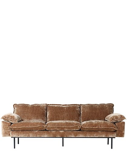 Retro 3er Sofa von HKliving &#9733; Kundenbewertung "Sehr gut" &#9733; 10&euro; Rabatt für Neukunden &#9733; Schnell verschickt &#9733; Jetzt günstig kaufen bei car-Moebel.de