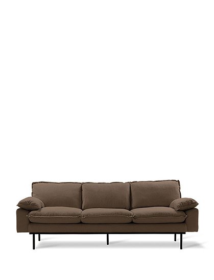 Retro 3er Sofa von HKliving &#9733; Kundenbewertung "Sehr gut" &#9733; 10&euro; Rabatt für Neukunden &#9733; Schnell verschickt &#9733; Jetzt günstig kaufen bei car-Moebel.de