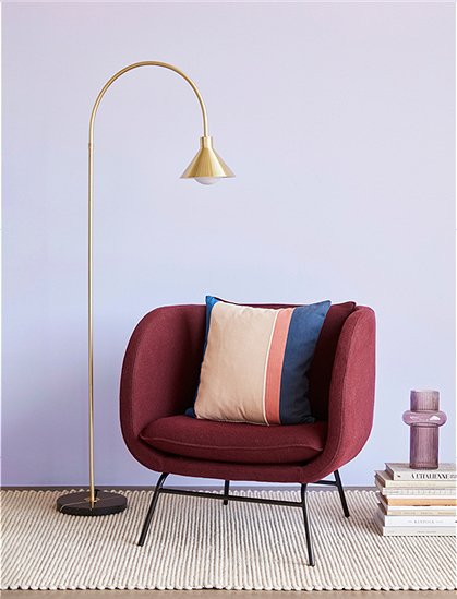Stehleuchte Messing mit Marmorfuß von Hübsch Interior &#9733; Kundenbewertung "Sehr gut" &#9733; 10&euro; Rabatt für Neukunden &#9733; Jetzt günstig kaufen bei car-Moebel.de