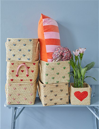 Bastkorb bunte Punkte rice &#9733; Kundenbewertung "Sehr gut" &#9733; 10&euro; Rabatt für Neukunden &#9733; Schnell verschickt &#9733; Jetzt günstig kaufen bei car-Moebel.de