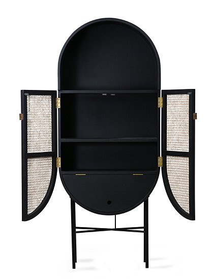 Ovaler Schrank von HKliving &#9733; Kundenbewertung "Sehr gut" &#9733; 10&euro; Rabatt für Neukunden &#9733; Schnell verschickt &#9733; Jetzt günstig kaufen bei car-Moebel.de