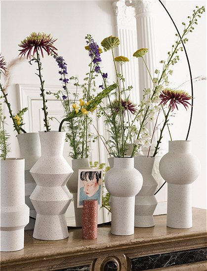 Vase aus Ton von HKliving &#9733; Kundenbewertung "Sehr gut" &#9733; 10&euro; Rabatt für Neukunden &#9733; Schnell verschickt &#9733; Jetzt günstig kaufen bei car-Moebel.de