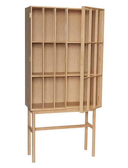 Vitrinenschrank Shoji aus Eiche von HÜBSCH Interior &#9733; Kundenbewertung "Sehr gut" &#9733; 10&euro; Rabatt für Neukunden &#9733; Jetzt günstig kaufen bei car-Moebel.de