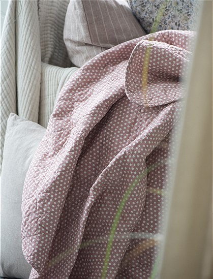 Quilt mit Muster aus Baumwolle von Ib Laursen &#9733; Kundenbewertung "Sehr gut" &#9733; 10&euro; Rabatt für Neukunden &#9733; Schnell verschickt &#9733; Günstig bei car-Moebel.de