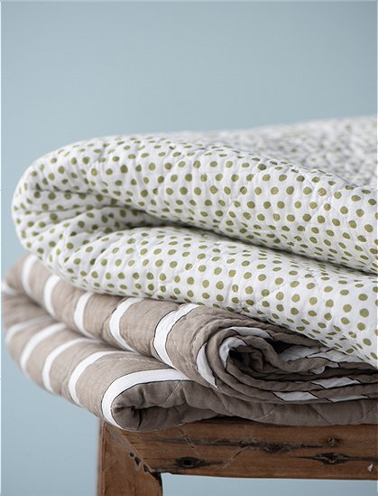 Quilt mit Muster aus Baumwolle von Ib Laursen &#9733; Kundenbewertung "Sehr gut" &#9733; 10&euro; Rabatt für Neukunden &#9733; Schnell verschickt &#9733; Günstig bei car-Moebel.de