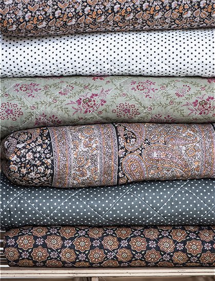 Quilt mit Muster aus Baumwolle von Ib Laursen &#9733; Kundenbewertung "Sehr gut" &#9733; 10&euro; Rabatt für Neukunden &#9733; Schnell verschickt &#9733; Günstig bei car-Moebel.de
