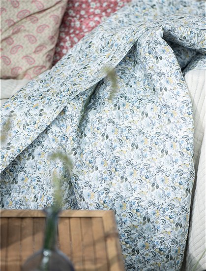 Quilt mit Muster aus Baumwolle von Ib Laursen &#9733; Kundenbewertung "Sehr gut" &#9733; 10&euro; Rabatt für Neukunden &#9733; Schnell verschickt &#9733; Günstig bei car-Moebel.de