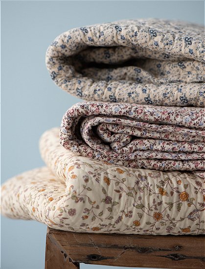 Quilt mit Muster aus Baumwolle von Ib Laursen &#9733; Kundenbewertung "Sehr gut" &#9733; 10&euro; Rabatt für Neukunden &#9733; Schnell verschickt &#9733; Günstig bei car-Moebel.de