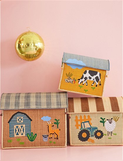 Spielzeugkorb Farmer von rice &#9733; Kundenbewertung "Sehr gut" &#9733; 10&euro; Rabatt für Neukunden &#9733; Schnell verschickt &#9733; Jetzt günstig kaufen bei car-Moebel.de