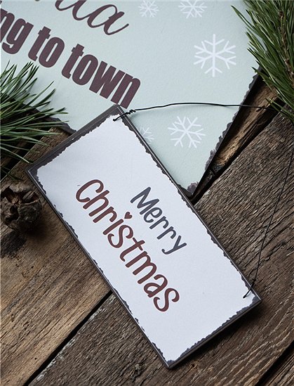 Metallschild "Merry Christmas" von Ib Laursen &#9733; Kundenbewertung "Sehr gut" &#9733; 10&euro; Neukundenrabatt &#9733; Günstig kaufen bei car-Moebel.de