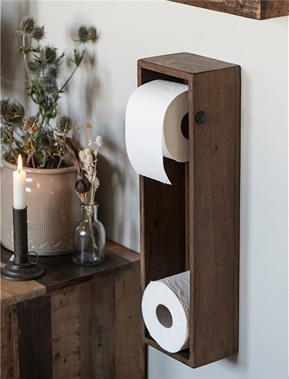 Wandkiste Unika für Toilettenpapier aus Holz von Ib Laursen &#9733; Kundenbewertung "Sehr gut" &#9733; 10&euro; Rabatt für Neukunden &#9733; Jetzt günstig kaufen bei car-Moebel.de