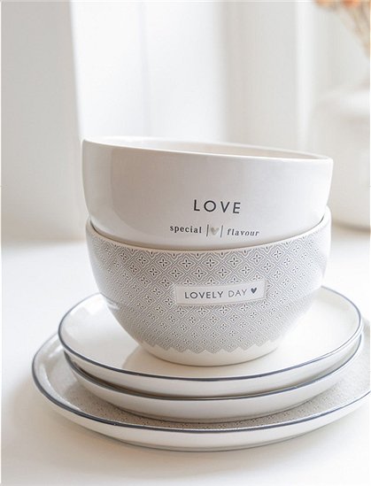 Bowl Happy Food von Bastion Collections &#9733; Kundenbewertung "Sehr gut" &#9733; 12&percnt; Rabatt für Neukunden &#9733; Schnell verschickt &#9733; Jetzt bei car-Moebel.de
