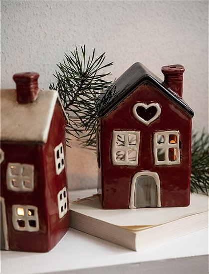 Keramik Haus für Teelicht von Ib Laursen &#9733; Kundenbewertung "Sehr gut" &#9733; 10&euro; Rabatt für Neukunden &#9733; Schnell verschickt &#9733; Günstig bei car-Moebel.de