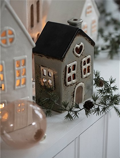 Keramik Haus für Teelicht von Ib Laursen &#9733; Kundenbewertung "Sehr gut" &#9733; 10&euro; Rabatt für Neukunden &#9733; Schnell verschickt &#9733; Günstig bei car-Moebel.de