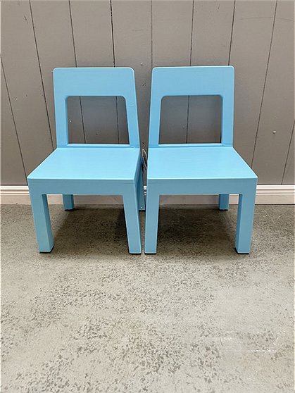 Kinderstuhl, blau Nr:1607 2