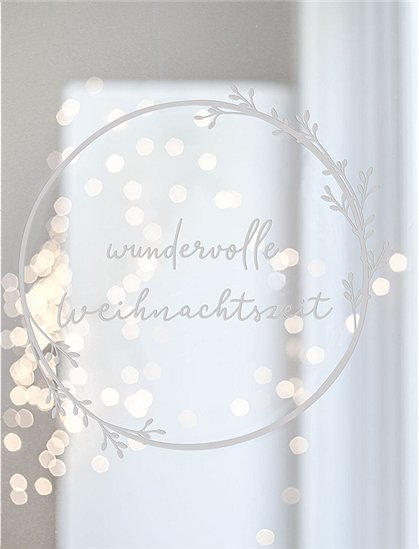 Wandsticker Weihnachtskranz von Eulenschnitt &#9733; Kundenbewertung "Sehr gut" &#9733; 10&euro; Rabatt für Neukunden &#9733; Schnell verschickt &#9733; Günstig bei car-Moebel.de