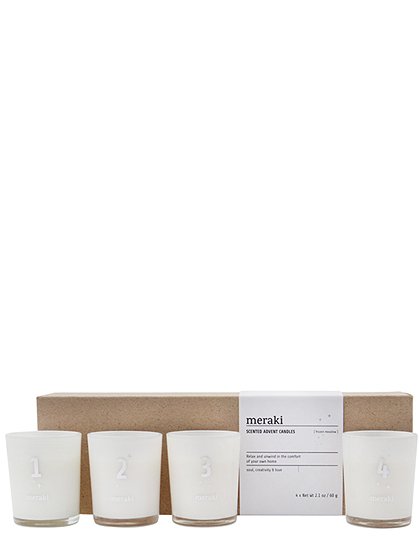 4er Set Duftkerzen, Advent v. Meraki &#9733; Kundenbewertung "Sehr gut" &#9733; 10&euro; Rabatt für Neukunden &#9733; Schnell verschickt &#9733; Jetzt günstig bei car-Moebel.de