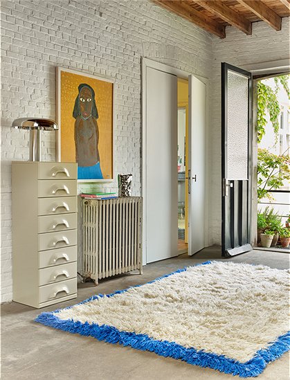 Teppich Blue Corner von HKliving &#9733; Kundenbewertung "Sehr gut" &#9733; 10&euro; Rabatt für Neukunden &#9733; Schnell verschickt &#9733; Jetzt kaufen bei car-Moebel.de